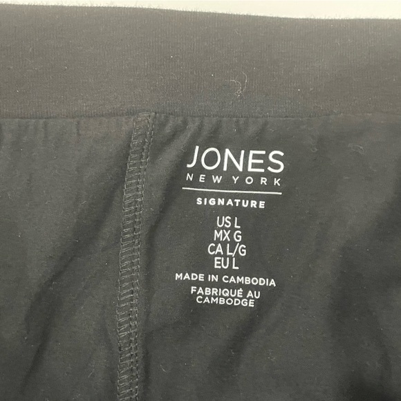 50- NWT Jones New York “The Binding Skort” Women’s size Large Black Key Pocket - Picture 5 of 9